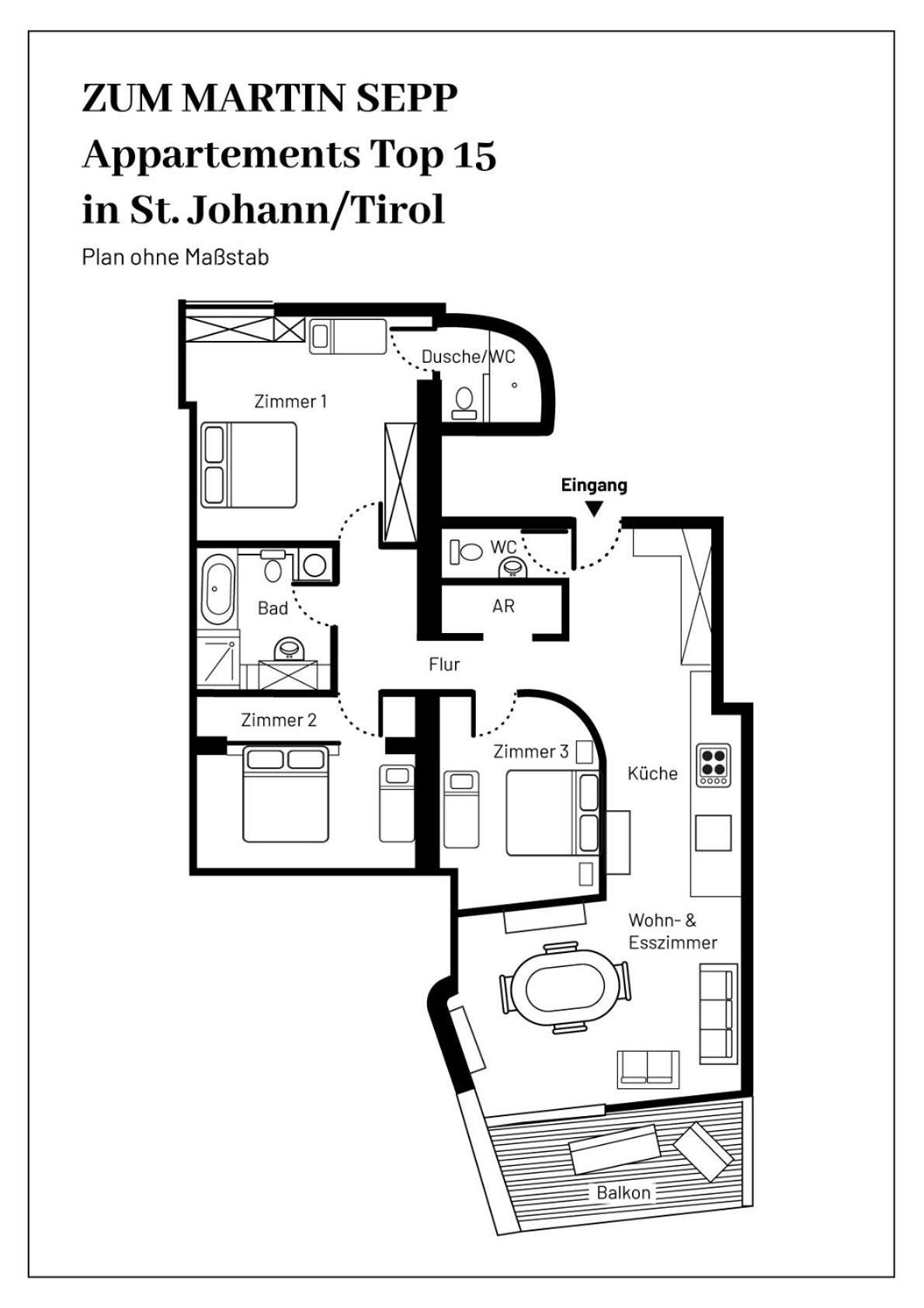 Zum Martin Sepp Appartements Im Martinshof Sankt Johann in Tirol Exteriér fotografie